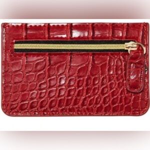 NEW!  B-low The Belt Los Angeles Faux Croc Card Holder‎ Wallet